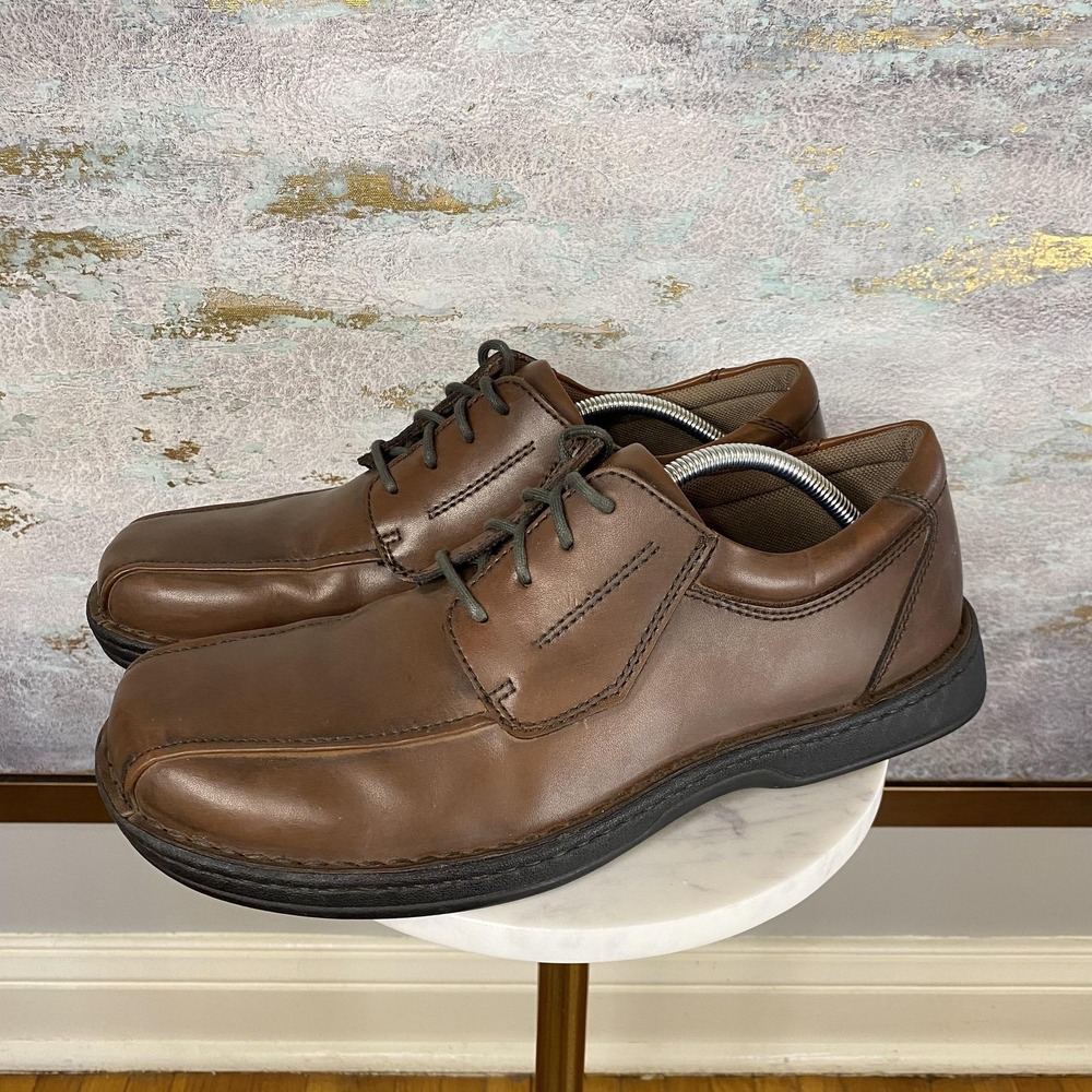 Streetcars Milan Shoes Mens Size 12 Brown Leather Lace Up Comfort Sneakers